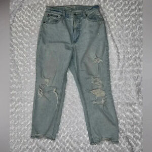 Abercrombie & Fitch The Ankle Straight Ultra High Rise Size 8 Short Curve Love